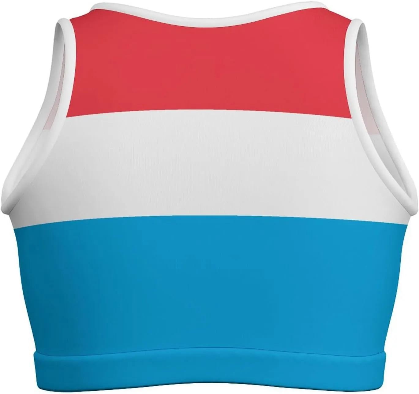 Zakqeik Womens Mauritania Flag Tank Tops Workout Cropped Casual Summer Camisole Sleeveless Tops